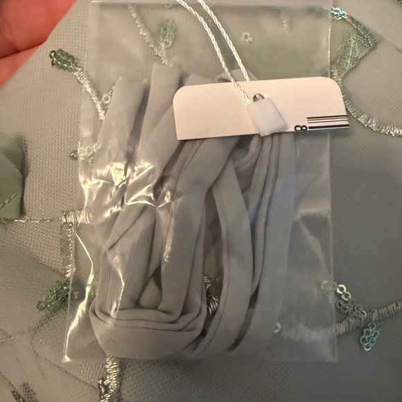 Dessy Collection Celadon Gown - Picture 7 of 9